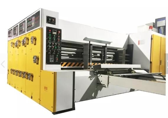 Компьютеризированная рифленая машина производства коробки печатая прорезающ вырезывание плашки