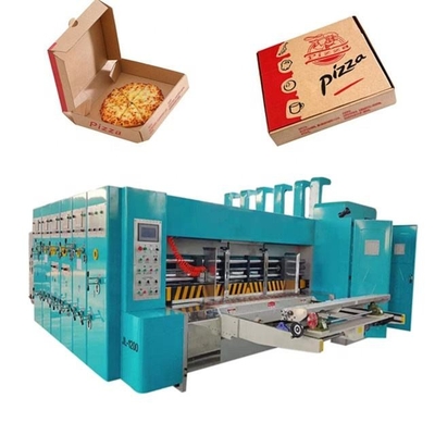 Флексо печать Картонная коробка для печати Пиццы Автоматическая